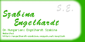 szabina engelhardt business card